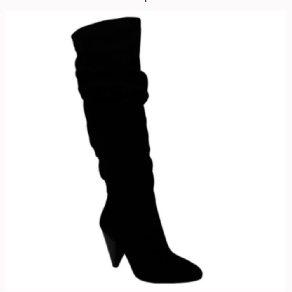 NC International Concepts Gerii Women Pull On Ruched Dress Boots Black Size 6